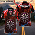 BlueJose Darts Dark Soul Skull Electric Dartboard Personalized Name, Team Name Unisex Shirt (4 Colors)