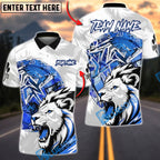 BlueJose Darts Lion Dartboard Impact Multicolor Options Personalized Name Shirt (4 Colors)