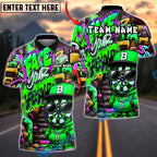 BlueJose Darts Dartboard Graffiti Street Art Character Face Your Fear Multicolor Options Personalized Name Shirt (4 Colors)