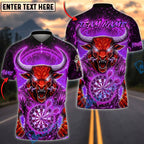 BlueJose Darts Red Bull Demon Personalized Name, Team Name Unisex Shirt (4 Colors)