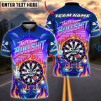 BlueJose Darts Funny Neon Sunset Graffiti Personalized Name, Team Name Unisex Shirt (4 Colors)