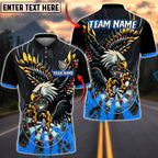 BlueJose Darts Eagle Attack Personalized Name, Team Name Unisex Shirt (6 Colors)
