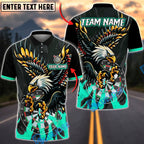 BlueJose Darts Eagle Attack Personalized Name, Team Name Unisex Shirt (6 Colors)