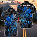 BlueJose Darts Steel Triple Dart Precision Multicolor Options Personalized Name Shirt (4 Colors)