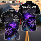BlueJose Darts Fire Storm Inferno Dartboard Multicolor Options Personalized Name Shirt (4 Colors)