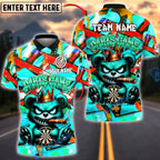 BlueJose Darts Graffiti Angry Bear with Dartboard Street Art Design Multicolor Options Personalized Name Shirt (4 Colors)
