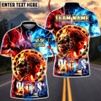 BlueJose Darts Lion Jesus Faith Flame Dartboard Personalized Name, Team Name Unisex Shirt (4 Colors)