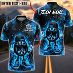BlueJose Darts Fire Cartoon Cool Streetwear Style Personalized Name, Team Name Unisex Shirt (4 Colors)