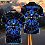 BlueJose Darts Spider Dartboard Horror Style Personalized Name, Team Name Unisex Shirt (4 Colors)