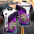 BlueJose Darts Flame Dartboard Strike Multicolor Options Personalized Name Shirt (4 Colors)
