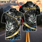 BlueJose Darts Night Fire Spark Golden Swirl Multicolor Options Personalized Name Shirt (6 Colors)