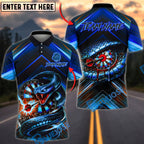 BlueJose Darts Snake Attack Dartboard Venom Strike Graphic Personalized Name, Team Name Unisex Shirt (4 Colors)