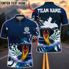 BlueJose Darts Cobra Dartboard Storm Cloud Fantasy Personalized Name, Team Name Unisex Shirt (4 Colors)