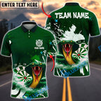BlueJose Darts Cobra Dartboard Storm Cloud Fantasy Personalized Name, Team Name Unisex Shirt (4 Colors)