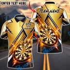 BlueJose Darts Lightning Strike Dartboard Luxury Sport Design Personalized Name, Team Name Unisex Shirt (6 Colors)