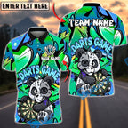 BlueJose Darts Graffiti Panda Cartoon Street Style Personalized Name, Team Name Unisex Shirt (4 Colors)