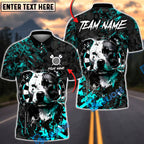 BlueJose Darts Pitbull Dark Grunge Dartboard Art Multicolor Options Personalized Name Shirt (4 Colors)