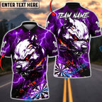 BlueJose Darts Pitbull Lightning Fury Dark Art Multicolor Options Personalized Name Shirt (4 Colors)