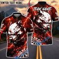 BlueJose Darts Pitbull Lightning Fury Dark Art Multicolor Options Personalized Name Shirt (4 Colors)