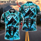BlueJose Darts Grim Reaper Dartboard Hell Hound Fire Multicolor Options Personalized Name Shirt (4 Colors)