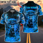 BlueJose Darts Deer Fiery Lightning Personalized Name, Team Name Unisex Shirt (4 Colors)
