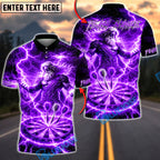 BlueJose Darts Thunder God Lightning Power Multicolor Options Personalized Name Shirt (6 Colors)