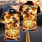 BlueJose Darts Thunder God Lightning Power Multicolor Options Personalized Name Shirt (6 Colors)