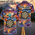 BlueJose Darts Cat Graffiti Dartboard Personalized Name Shirt