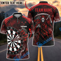 BlueJose Darts Grim Reaper Triple Bulleyes Personalized Name, Team Name Unisex Shirt (4 Colors)