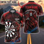 BlueJose Darts Grim Reaper Triple Bulleyes Personalized Name, Team Name Unisex Shirt (4 Colors)