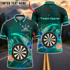 BlueJose Darts Neon Galaxy Dartboard Personalized Name, Team Name Unisex Shirt (4 Colors)