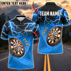 BlueJose Darts Lightning Dartboard Bullseye Personalized Name, Team Name Unisex Shirt (6 Colors)
