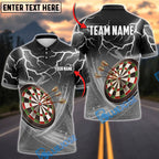 BlueJose Darts Lightning Dartboard Bullseye Personalized Name, Team Name Unisex Shirt (6 Colors)