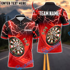 BlueJose Darts Lightning Dartboard Bullseye Personalized Name, Team Name Unisex Shirt (6 Colors)