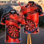 BlueJose Darts Gold Grunge Dartboard Graphic Personalized Name, Team Name Unisex Shirt (6 Colors)