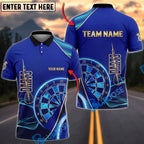 BlueJose Darts Neon Dartboard Modern Sports Personalized Name, Team Name Unisex Shirt (4 Colors)