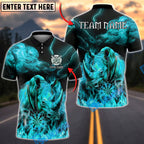 BlueJose Darts Rhino Lightning Smoke Personalized Name, Team Name Unisex Shirt (4 Colors)