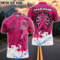 BlueJose Darts Breast Cancer Awareness Ribbon Dartboard Personalized Name Shirt