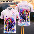 BlueJose Darts Unicorn Rainbow Splash Cool Style Personalized Name Shirt