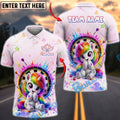 BlueJose Darts Cute Unicorn Kawaii Rainbow Personalized Name Shirt
