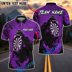 BlueJose Darts Bear Claw Scratch Dartboard Personalized Name, Team Name Unisex Shirt (4 Colors)