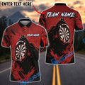 BlueJose Darts Bear Claw Scratch Dartboard Personalized Name, Team Name Unisex Shirt (4 Colors)