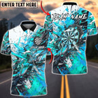 BlueJose Darts Explosive Dartboard Multicolor Options Personalized Name Shirt (4 Colors)