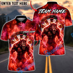 BlueJose Darts Werewolf Purple Electric Storm Multicolor Options Personalized Name Shirt (4 Colors)