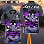 BlueJose Darts Rhino Splash Paint Multicolor Options Personalized Name Shirt (4 Colors)