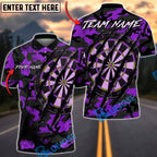 BlueJose Darts Black Camouflage Multicolor Options Personalized Name Shirt (4 Colors)