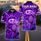 BlueJose Darts Panda Lightning Design Multicolor Options Personalized Name Shirt (4 Colors)