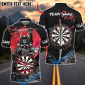 BlueJose Darts Samurai Slayer Personalized Name, Team Name Shirt (4 Colors)
