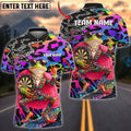 BlueJose Darts Funny Fashion Frog Rainbow Leopard Personalized Name Shirt