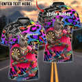 BlueJose Darts Funny Fashion Zebra Rainbow Leopard Personalized Name Shirt
